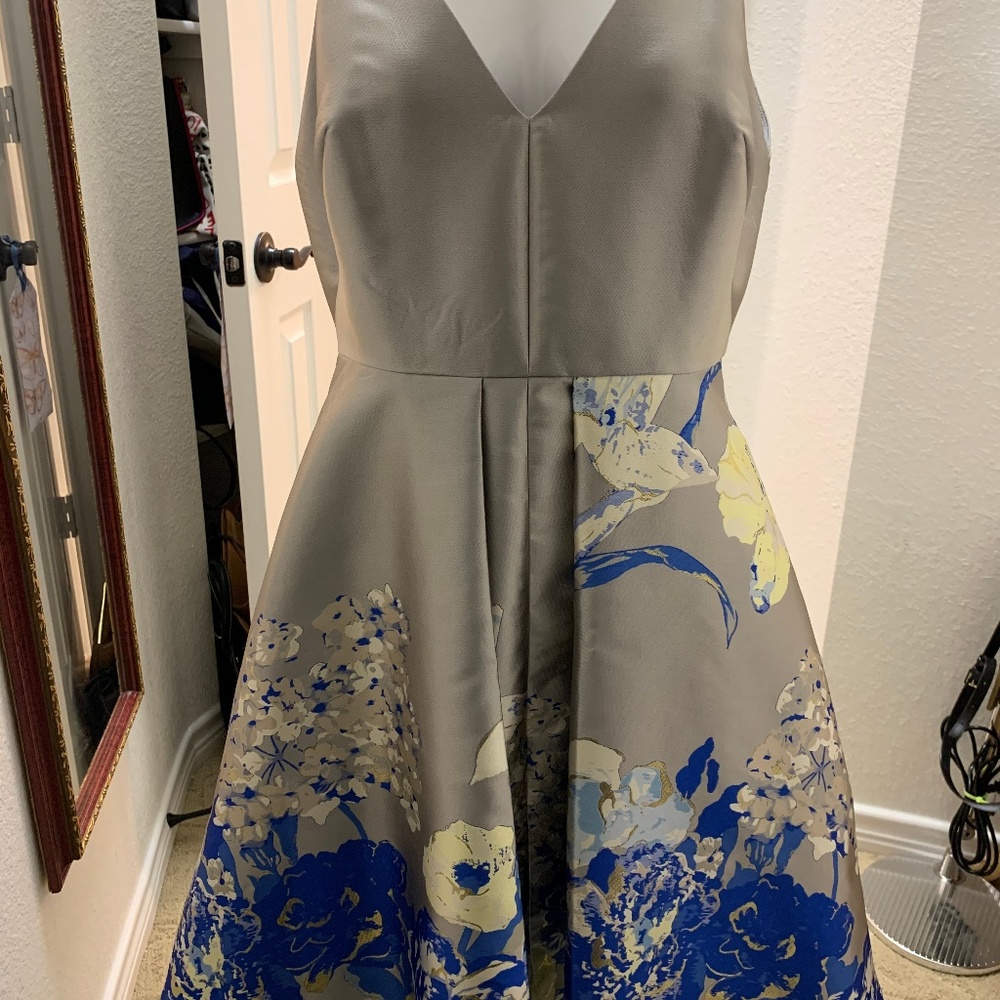 Calvin Klein size 10 silver dress